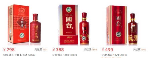 国台酒价格